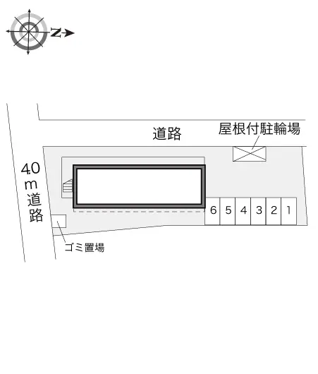 ★手数料０円★東大和市狭山４丁目　月極駐車場（LP）